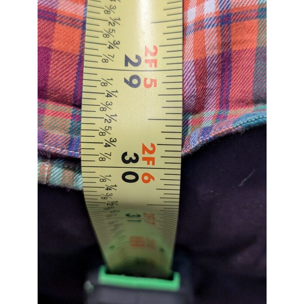 Vintage Polo by Ralph Lauren Green Plaid Button Down Shirt Mens Size L - Picture 8 of 9